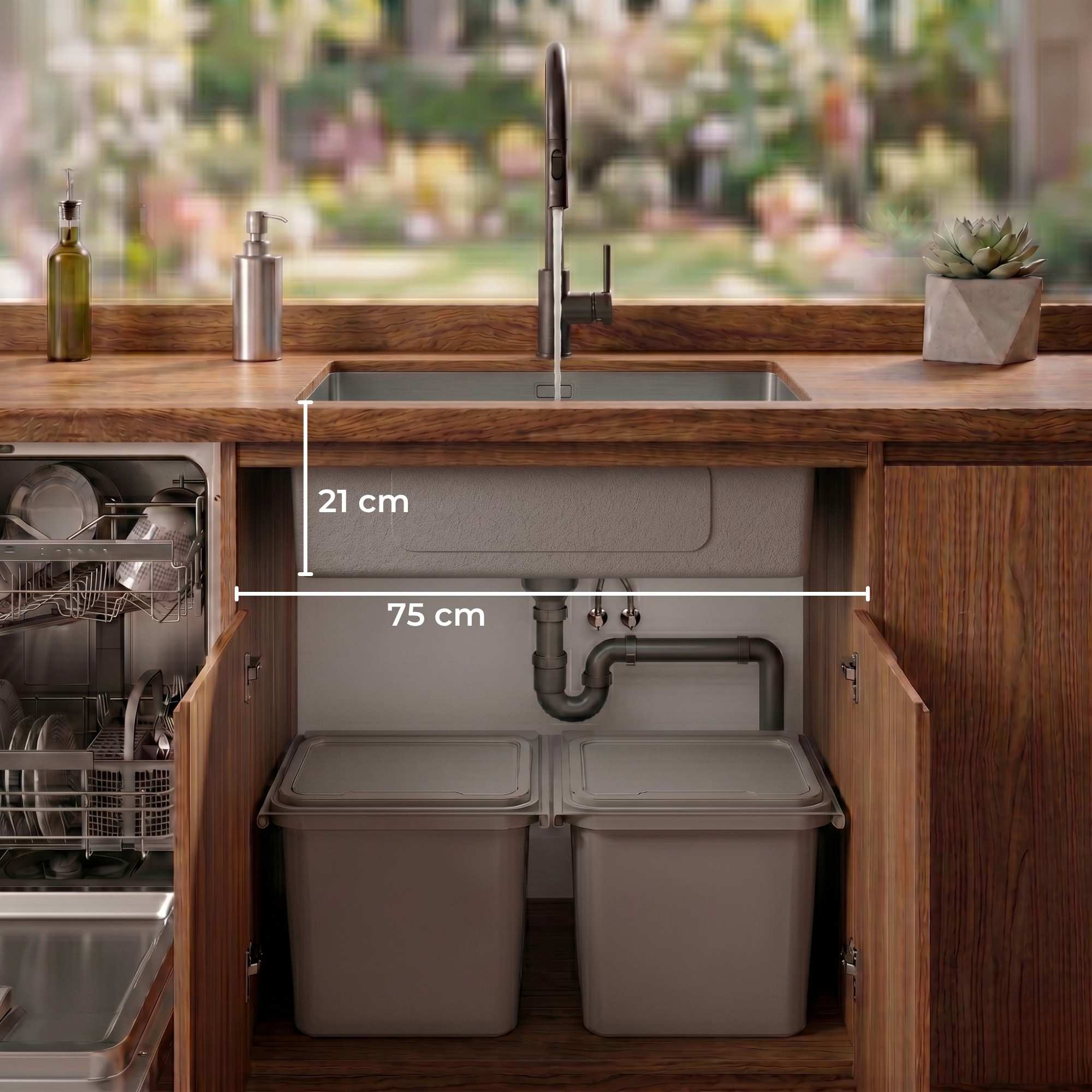 Sink 75 - zlew do szafki 75 cm